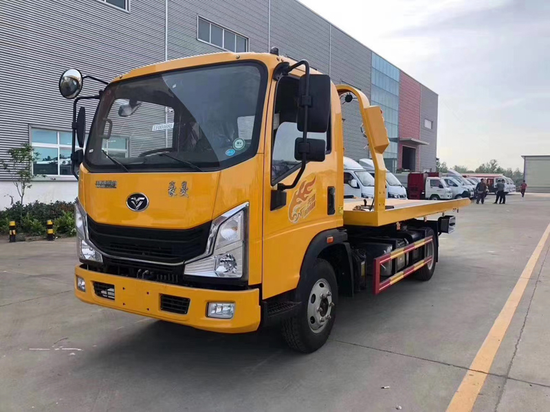 重汽豪曼藍(lán)牌一拖二清障車(chē)