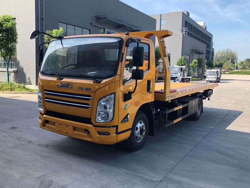 國(guó)六江鈴凱銳一拖二平板清障拖車(chē)